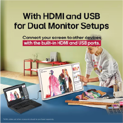 dual monitor via usb of hdmi aansluiting