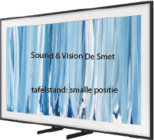 stand in smalle positie